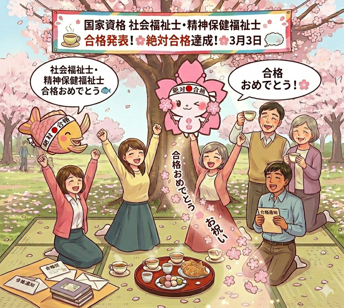 祝】令和7年度社会福祉士・精神保健福祉士国家試験合格喜びの声【絶対