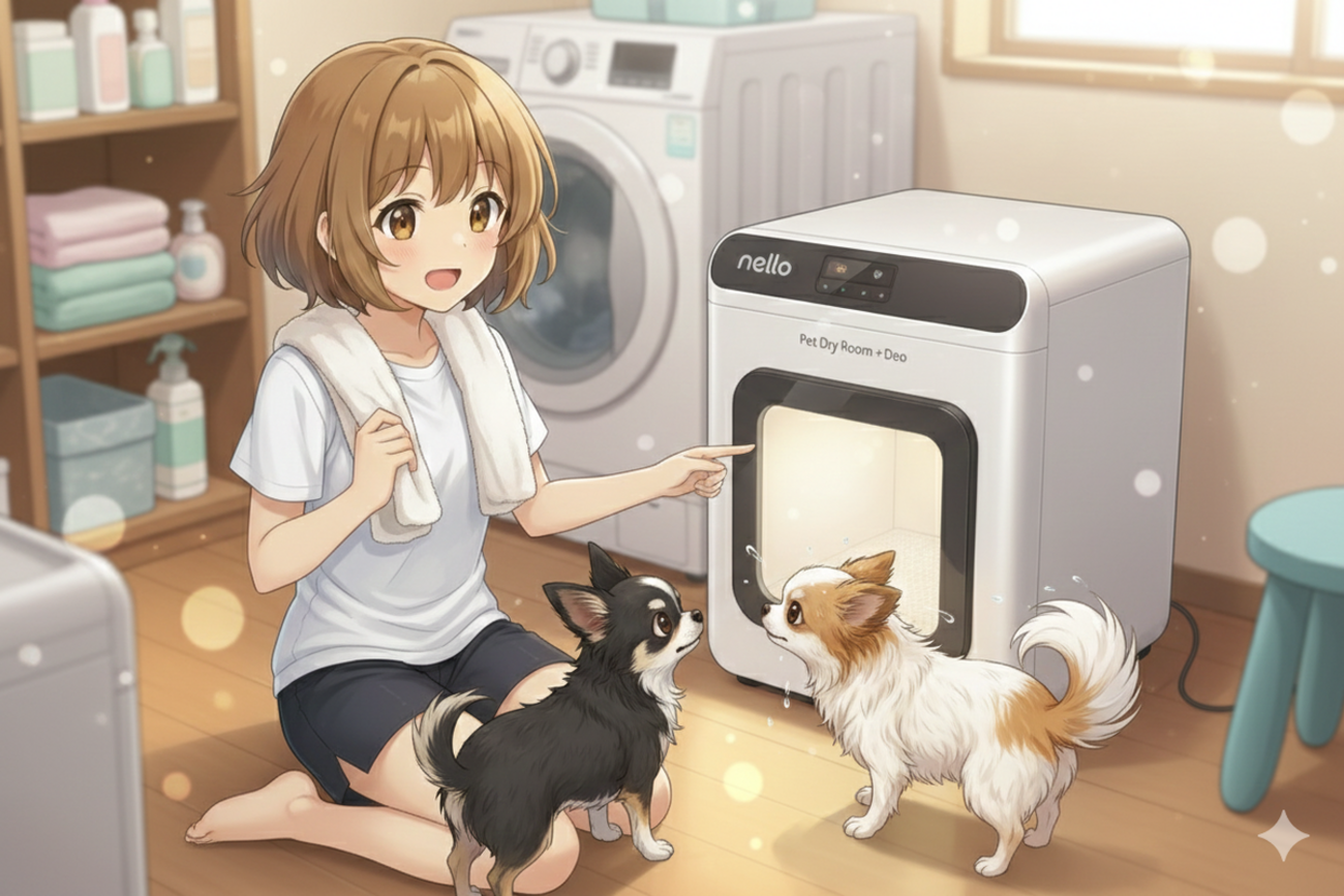 nello ペットドライルーム＋Deo 70L 実機レビュー｜静音ペットドライ