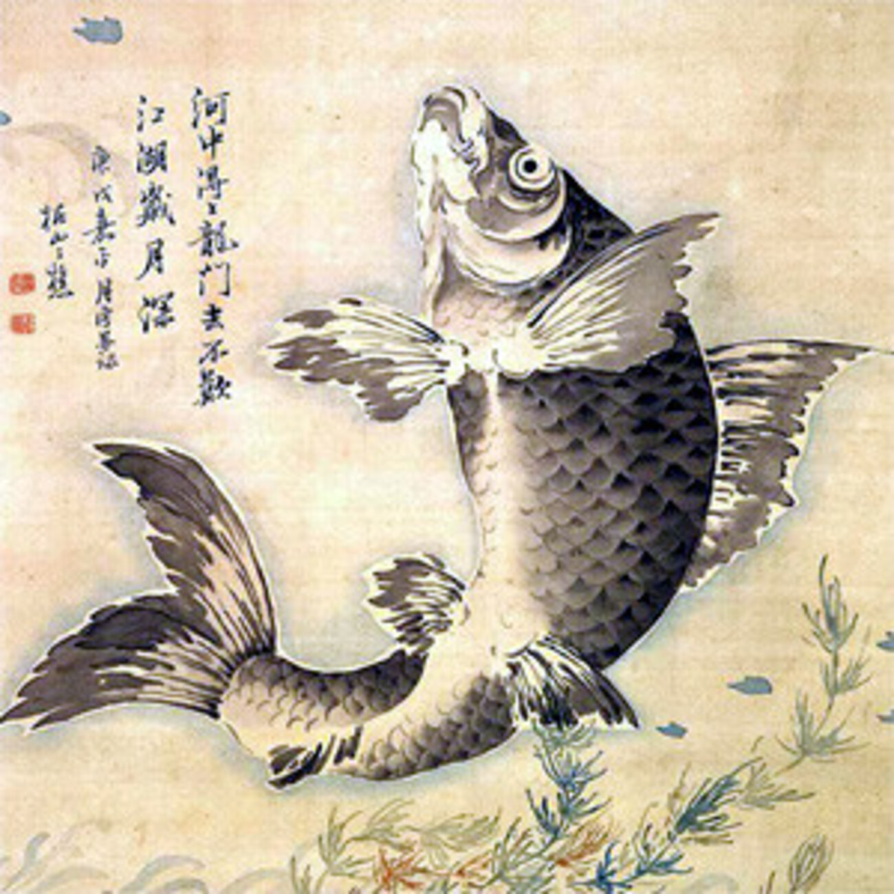 絵画4号Shinkichi Hokonoki椿