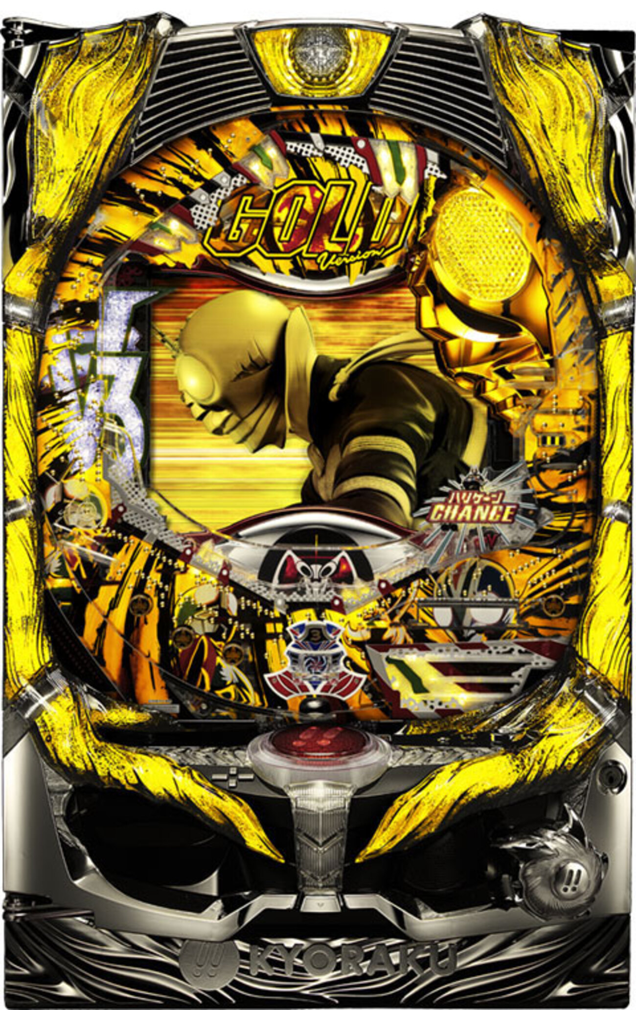 京楽産業.「CR ぱちんこ仮面ライダーV3」の筐体画像＆情報