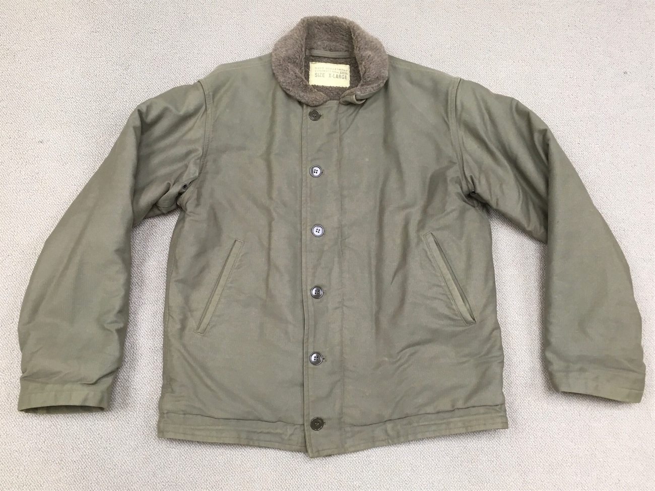 アルパカライナーです！【アメリカの軍服】海軍N-1防寒デッキ 