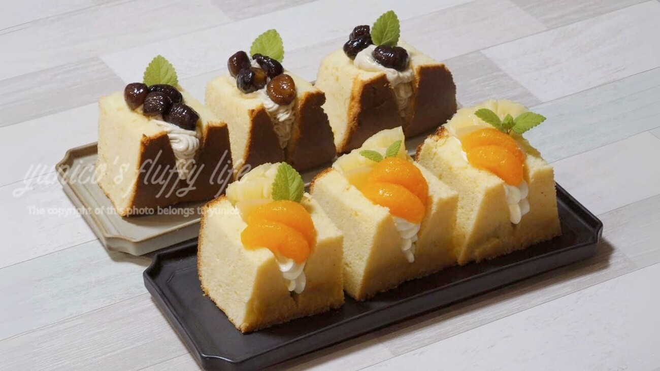 2種類のシフォンサンド┃ケーキのリクエストがたくさんあったから 
