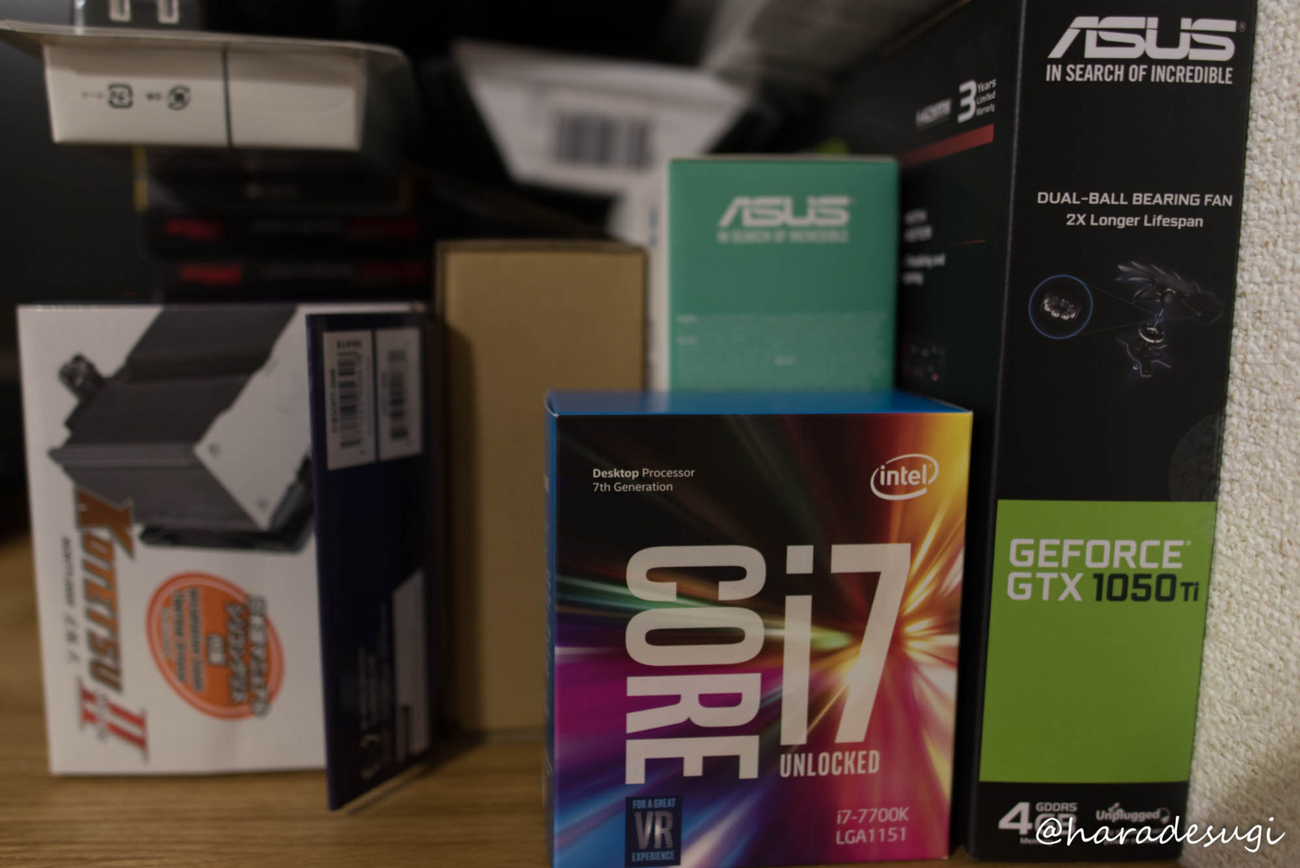 最終　Core i7 7700k asusprimeh270-pro電源クーラー Intel Core i7 7700Kでパソコンを自作しました - はらですぎ