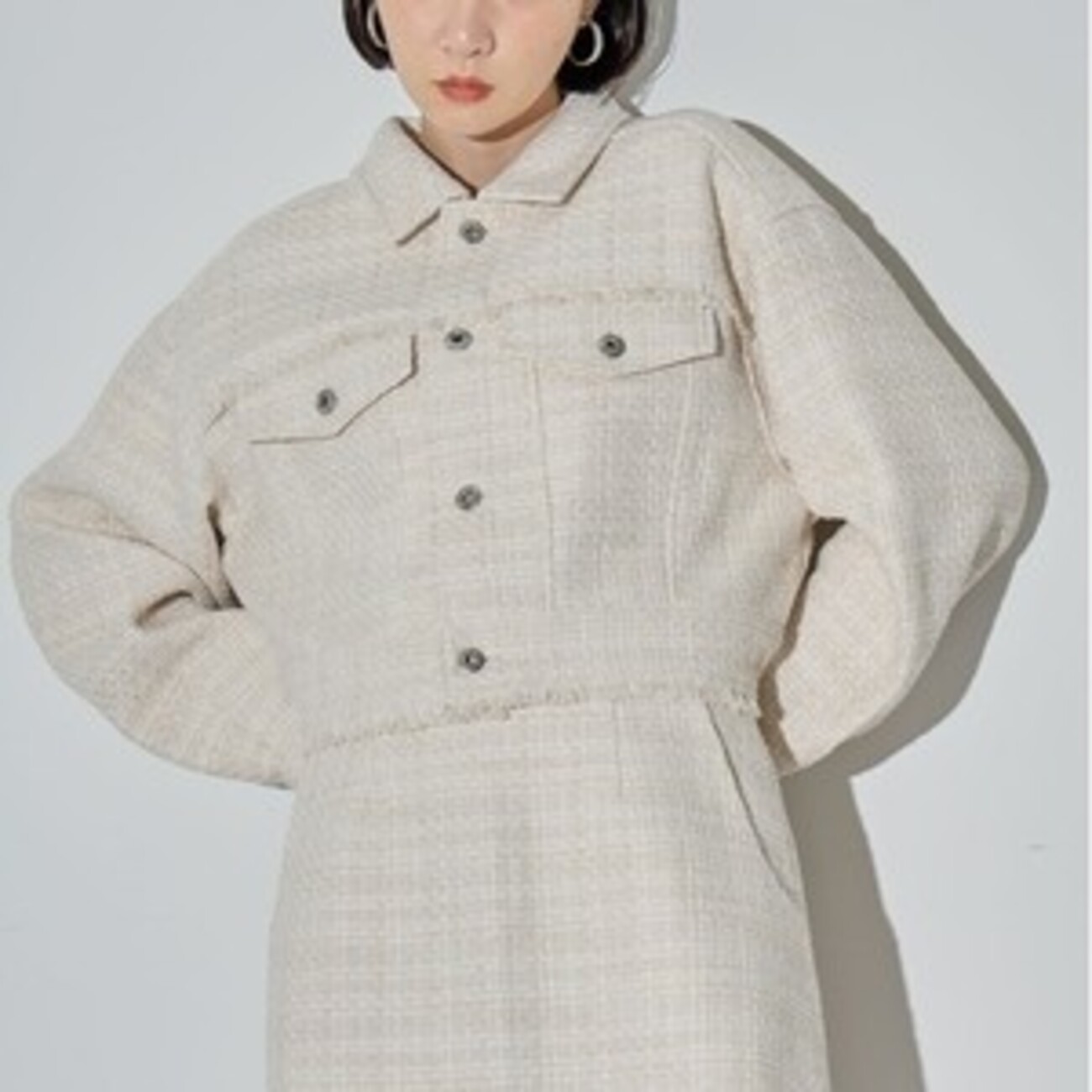 フラワージャガードビスチェ【ELLEgirl】 相続探偵、桜田ひよりさん着用商品 フラワージャガードビスチェ【ELLEgirl】 相続探偵、桜田ひより
