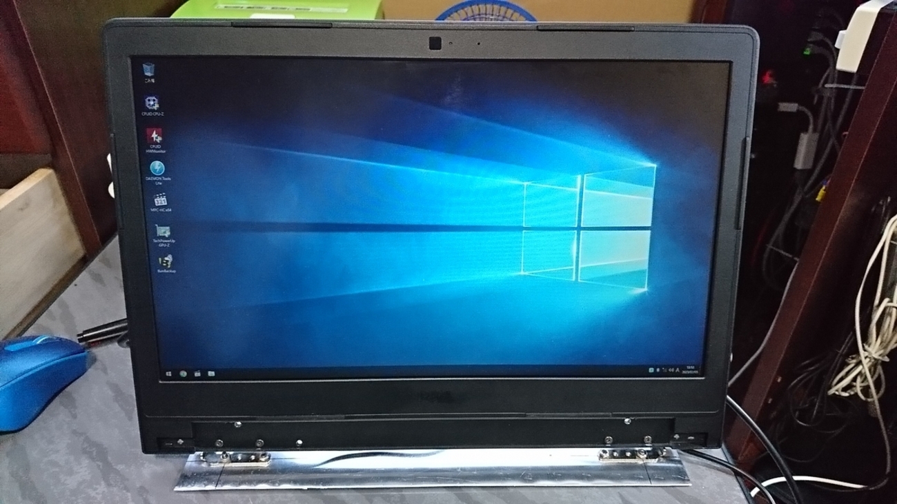 Dell G3 ゲーミングノート ブラック モニター部分の内部液晶破損 すかっ