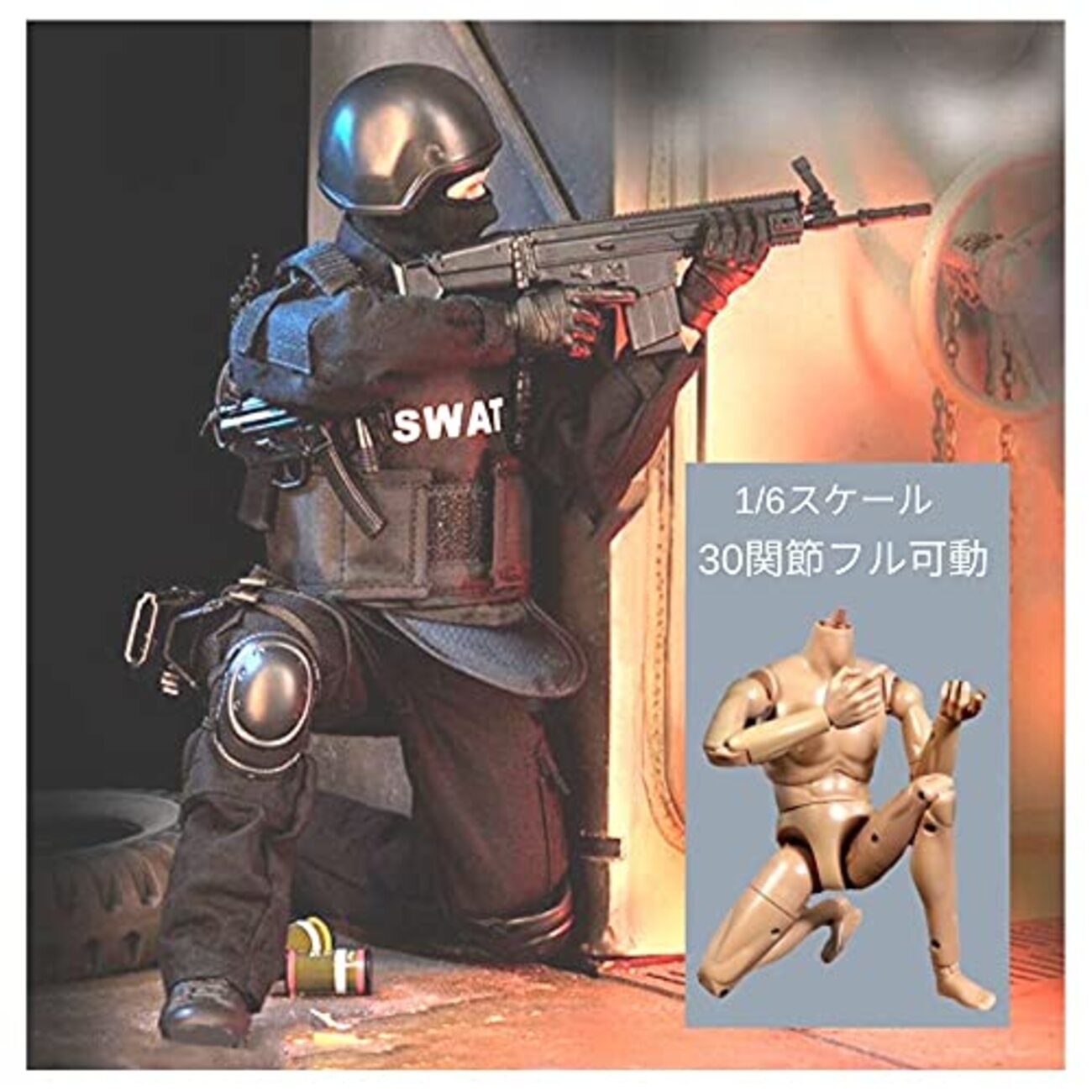 RICHAIR SWATフィギュアで君も戦術指揮官に！30カ所可動が織りなす無限のミッション - 癒しの時間帖