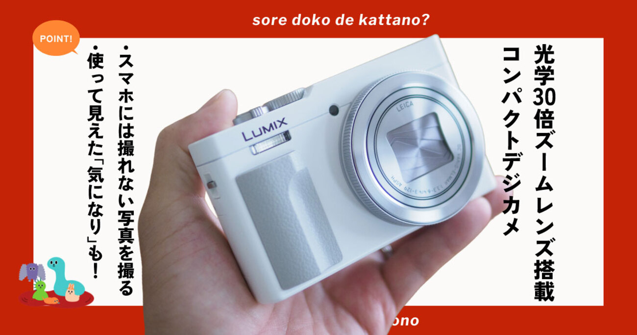 LUMIX DC-TZ99レビュー「スマホには無理」な超望遠コンデジを1年間使っ