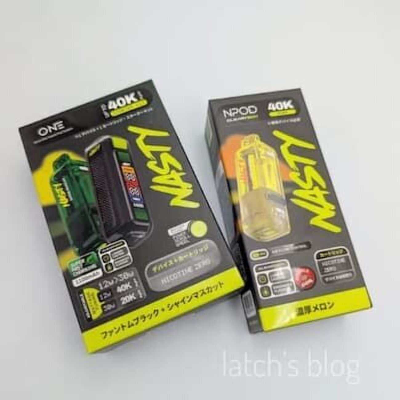 NASTY ONE 40000 ニコチンなし 4種セット Nasty One 40000 レビュー