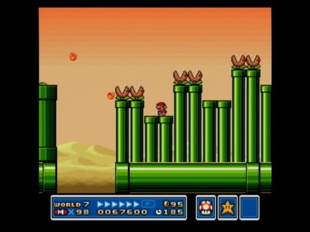 スーパーマリオブラザーズ3 【ワールド7-パックン1】ちびマリオで