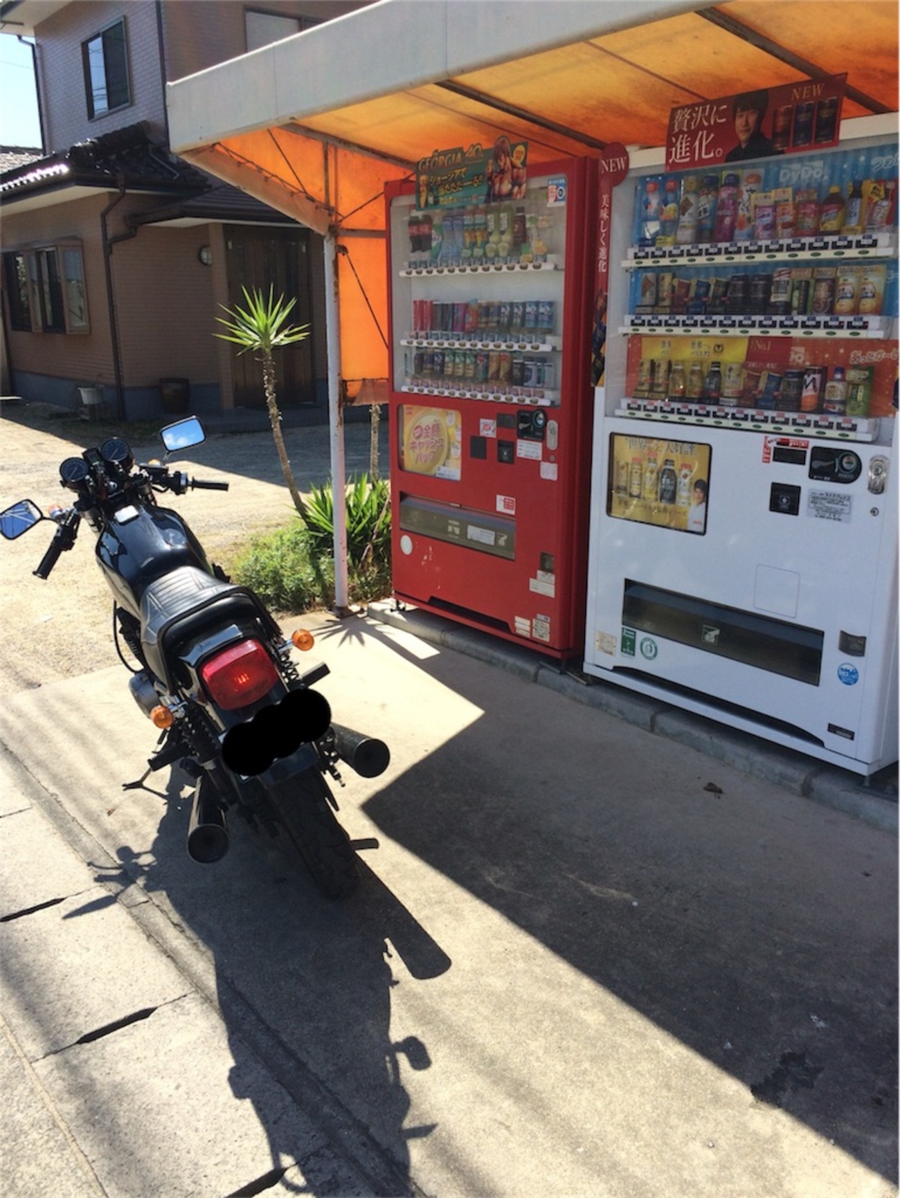 Z400FX 社外マフラー交換。 ゼファーマフラー流用しました！ でもGPZ用