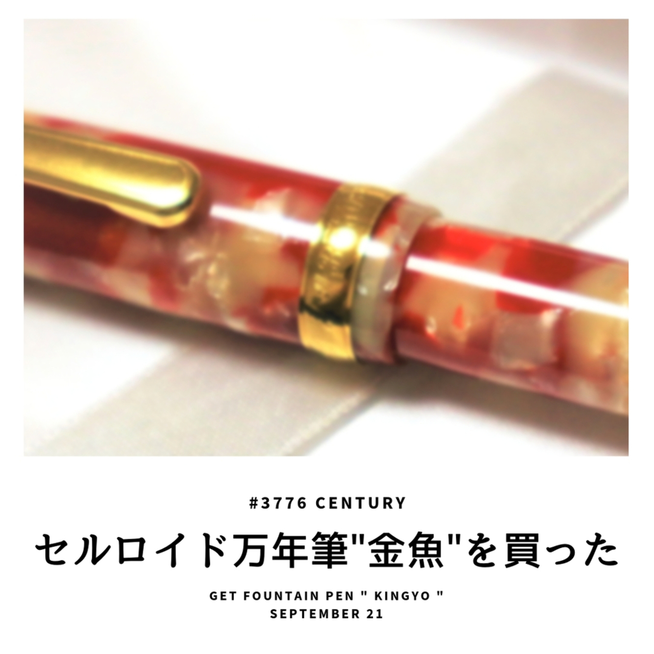 プラチナ万年筆 #3776センチュリー「金魚」買った - CYMK