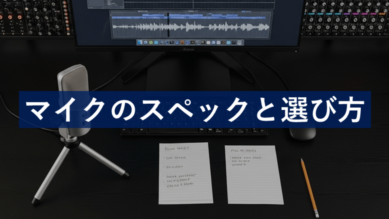 【2026年版】宅録DTMマイクおすすめ｜用途別（歌・ナレーション）選び方ガイド