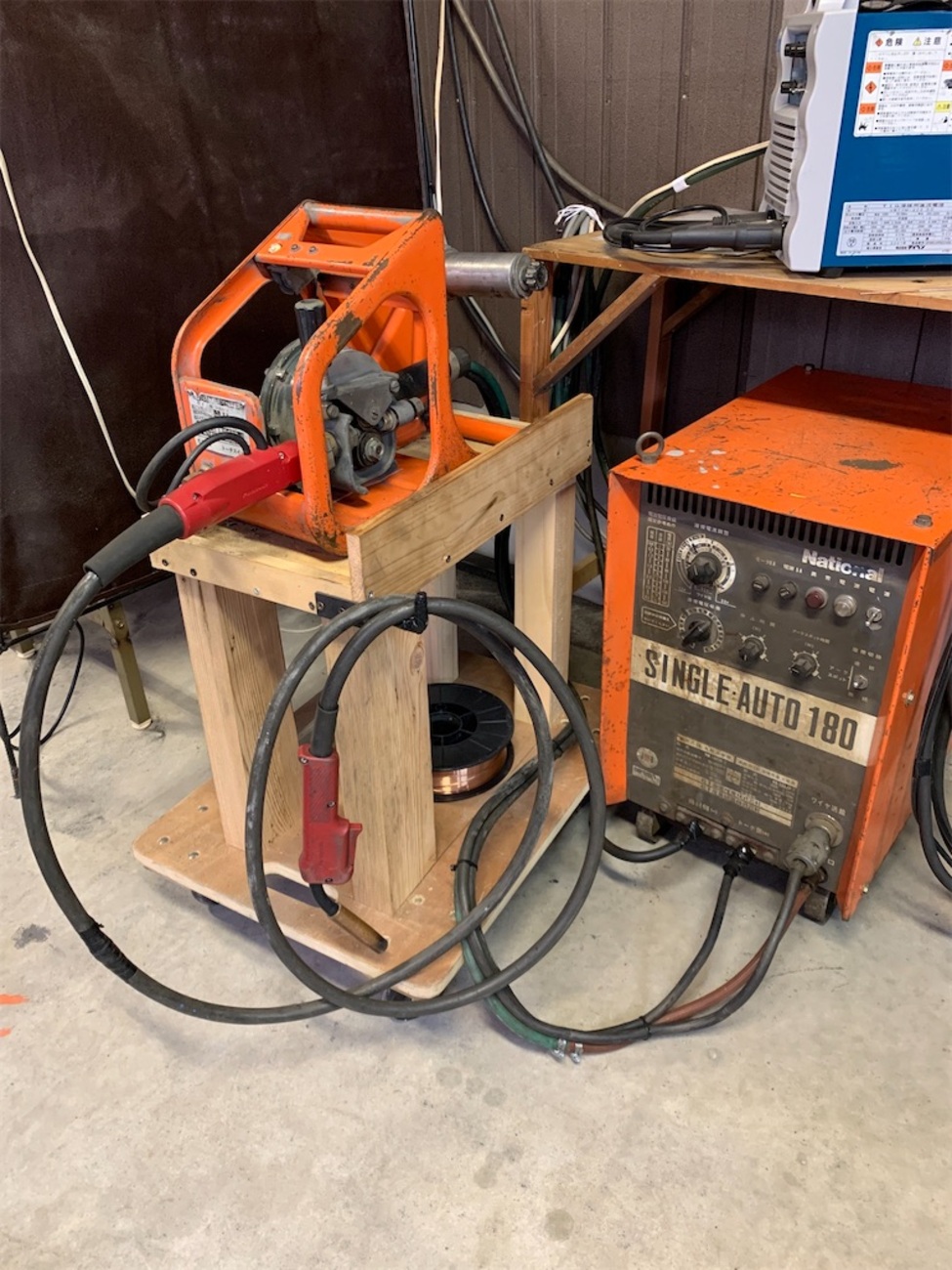 ヤ National SINGLE-AUTO 180 溶接機 ナショナル 200V 現状品 菊TK