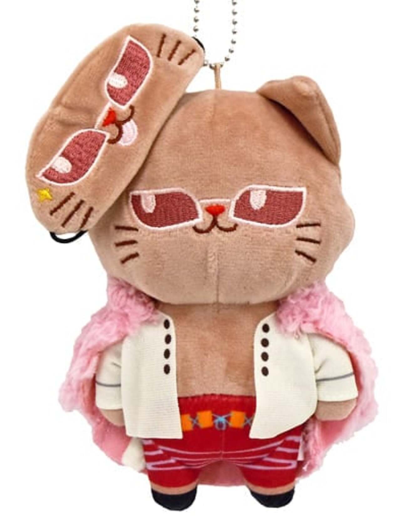 ドンキホーテ・ドフラミンゴ アイマスク付きぬいぐるみキーホルダー