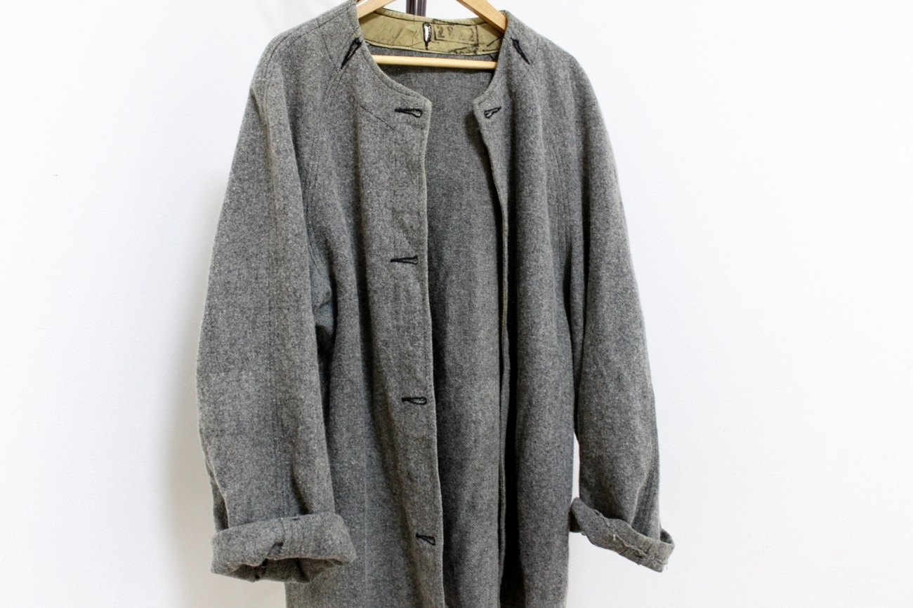 40s-50s FRENCH ARMY WOOL LINER for M38 MOTORCYCLECOAT 2 