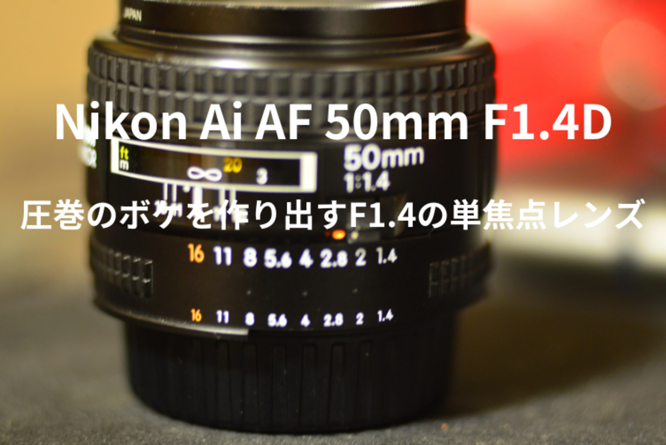 ニコン NIKKOR 50mm/f1.4D 単焦点レンズ FXマウント AF Nikkor 50mm F1 