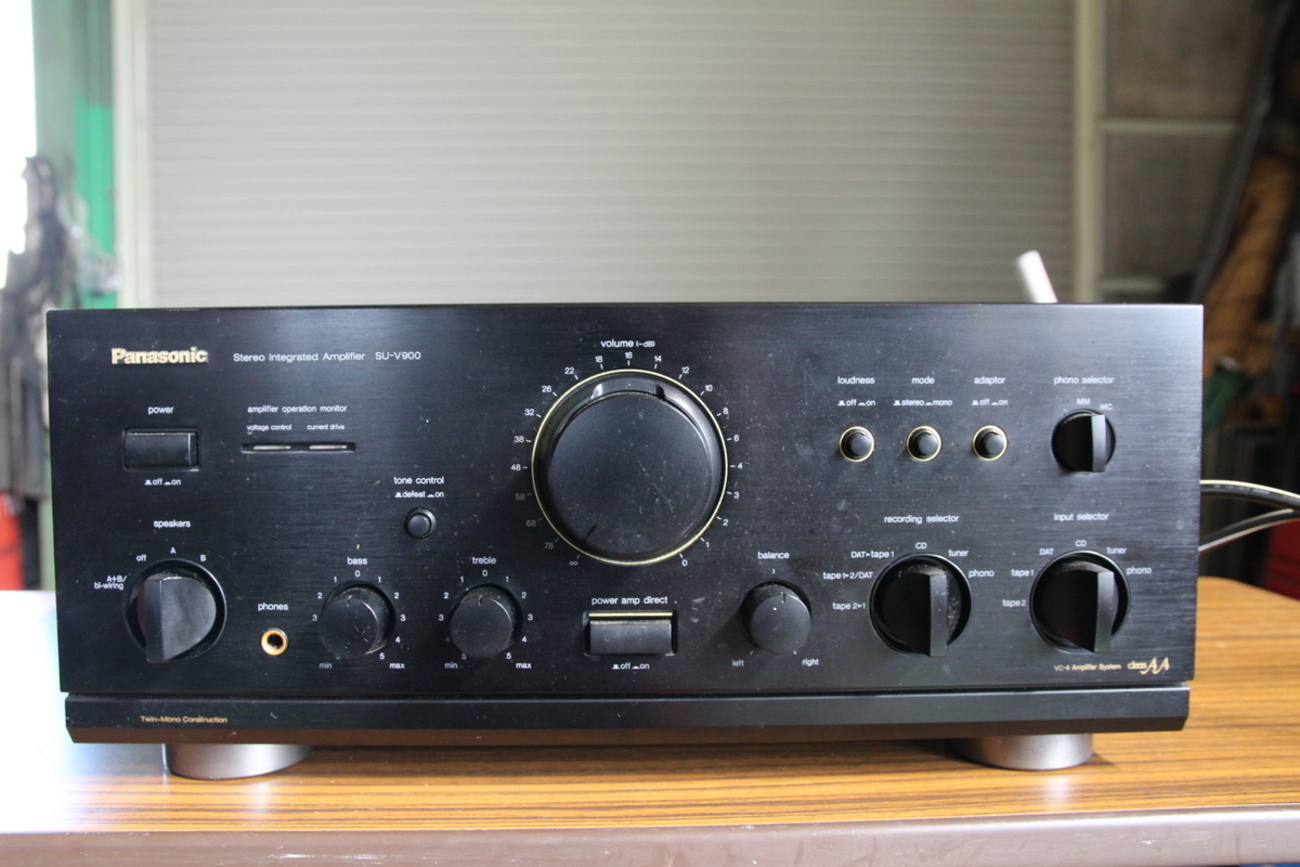 パナソニック SU-V900 プリメインアンプ 動作確認と音出し - 音遊び 