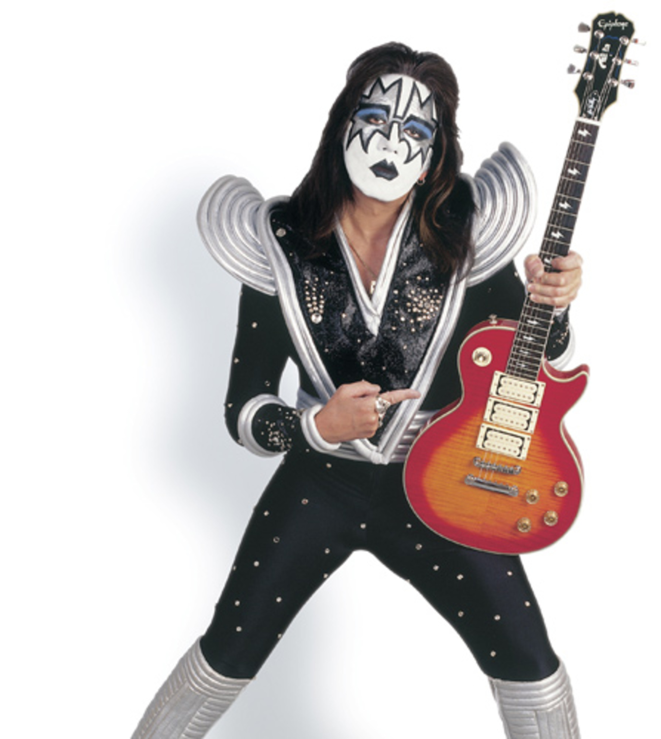Ace Frehley（エース・フレーリー）レスポール片手に、キッスの骨太 