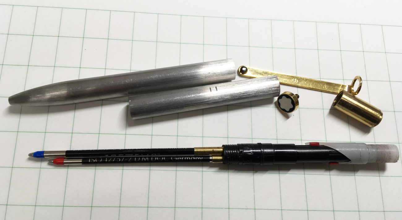 2色ボールペンの修理 / Montblanc Slim line 2 color BP - 筆記具工房 
