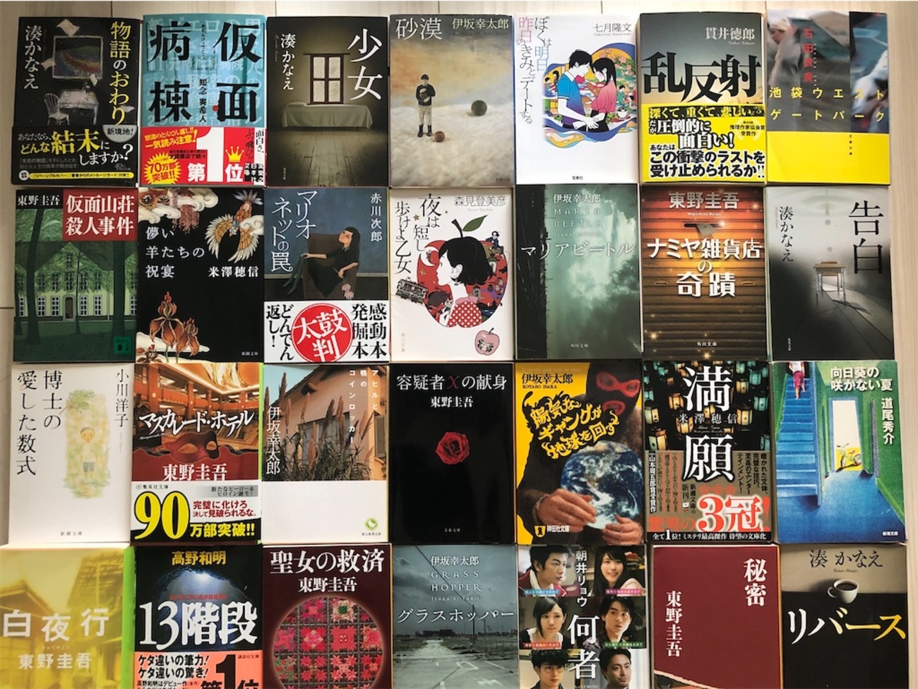 東野圭吾　伊坂幸太郎　人気作家　小説　関係　文庫　本　50冊セット　まとめ売り 時ひらく / 辻村 深月/伊坂 幸太郎/阿川 佐和子/恩田 陸/柚木