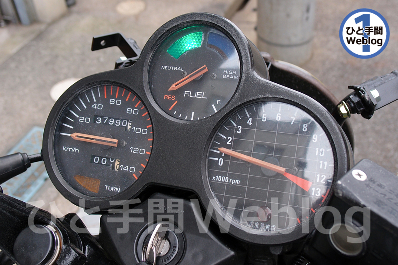 CBX125Fのエンジンが取りあえず始動。本調子ではないが、メーター周り 