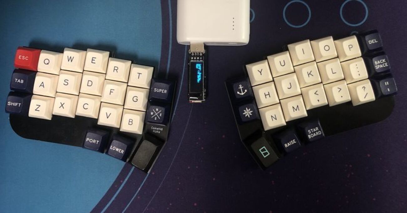 ワイヤレスな分割キーボードComet46をつくったおはなし - SatT99の日記