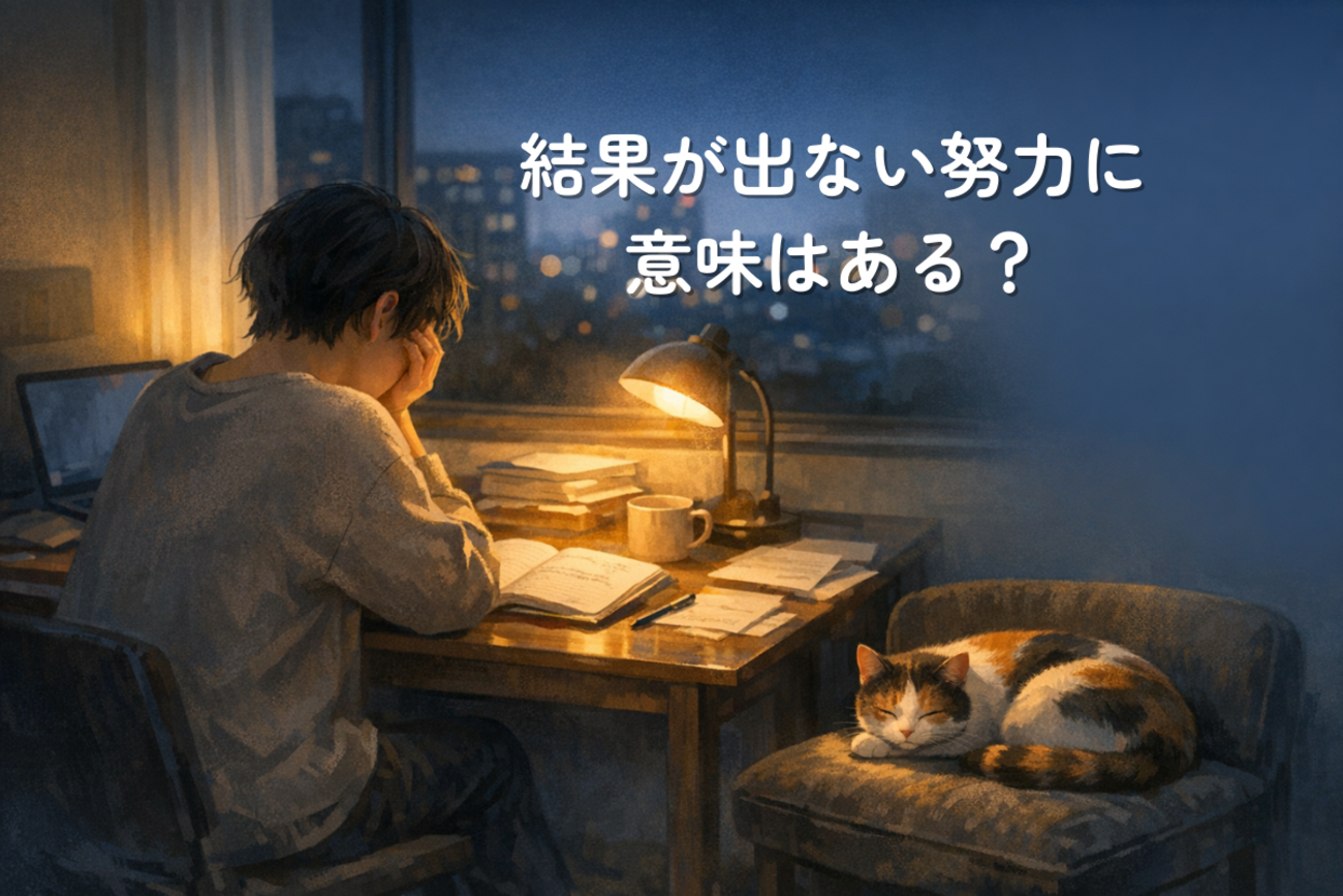 結果が出ない努力に意味はある?続けるべき努力と見直す努力の違い - きまぐれな紡ぎ手