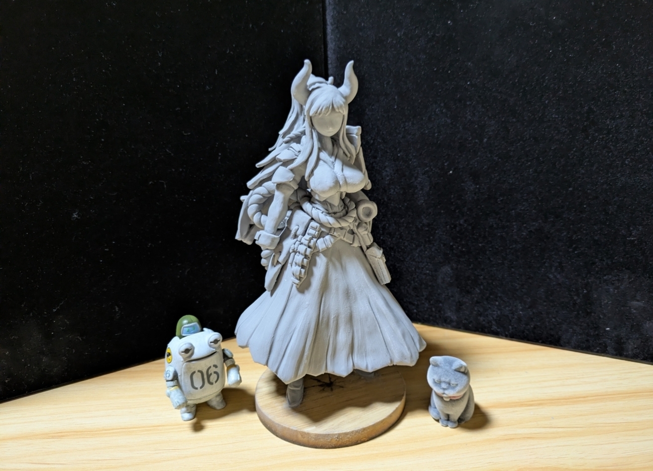 粘土で人形作りです 71 (グレイスカルピー 粘土でフィギュア作り♪ 似せる気のない ヤマトちゃん作るん♪ (/・ω・)/ 中編:弐)★ワンピース★