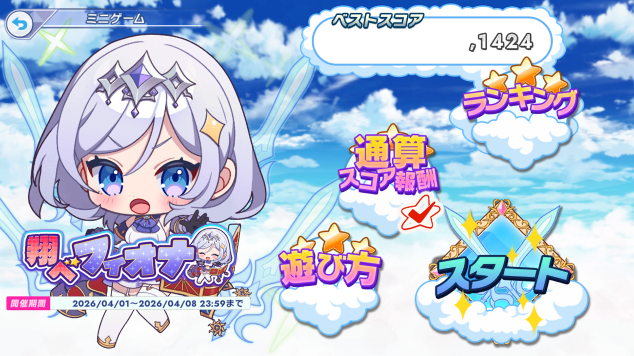 翔ぶな、フィオナ。【翔べフィオナ 攻略メモ】