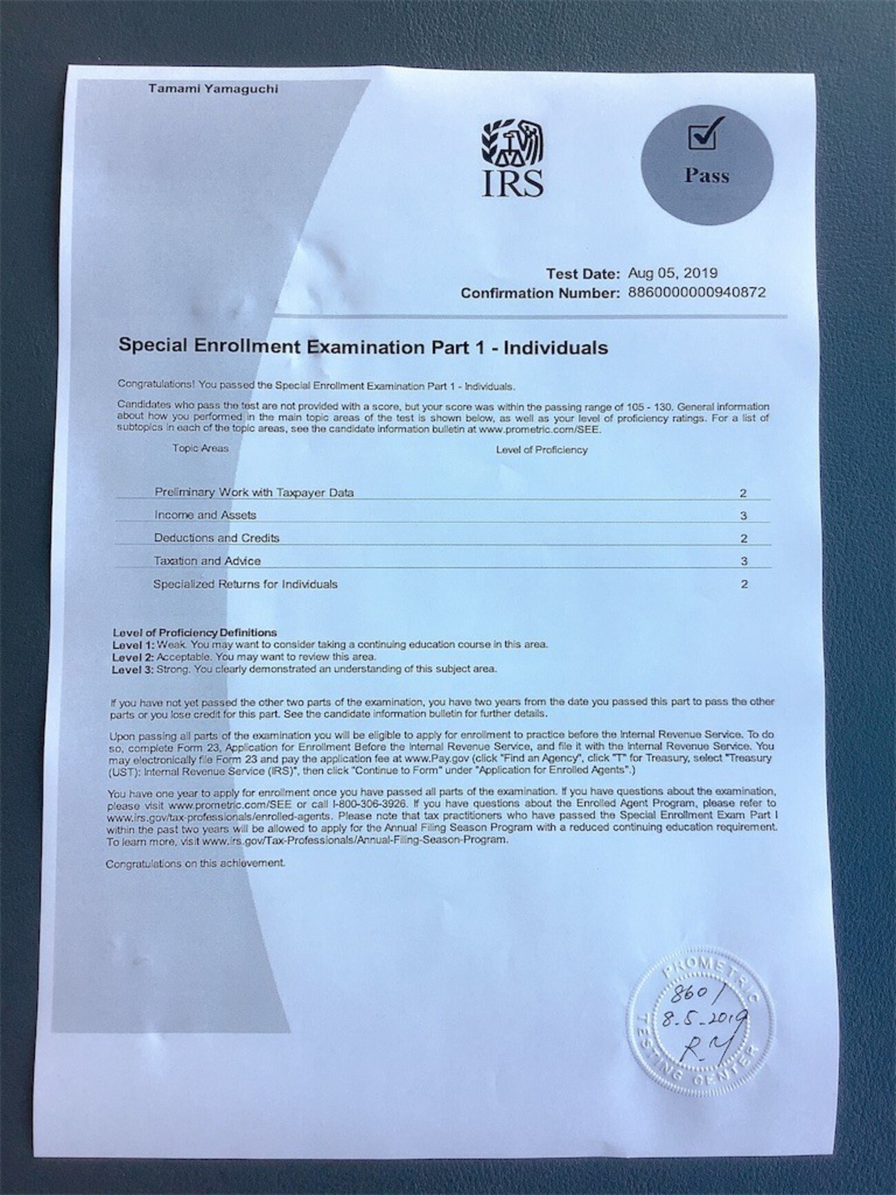 米国税理士EAマジック点灯/Part1個人課税Individual・日本の