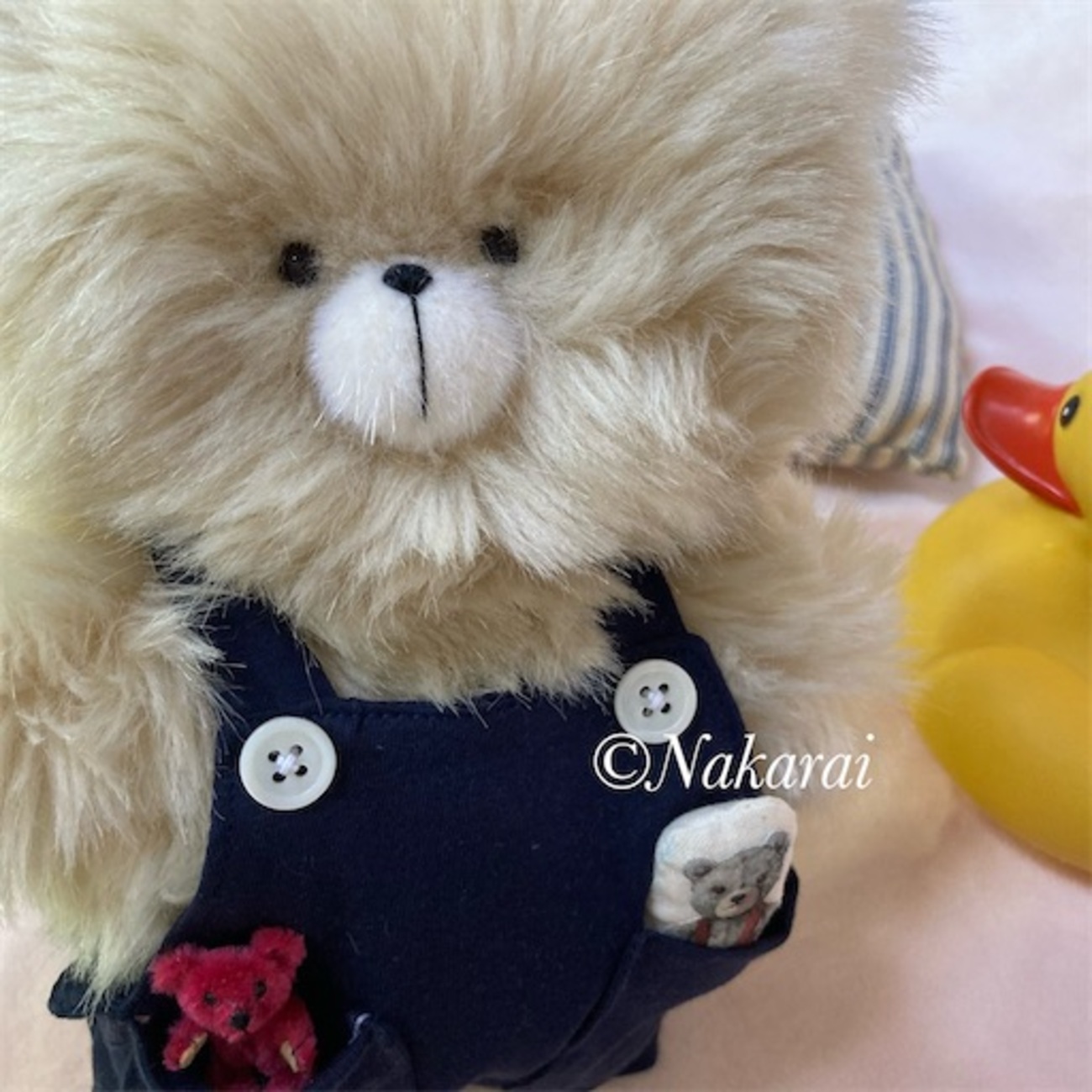 ライラックブルーのふわふわテディベア KAWAIIベア SKY Lサイズ ぬいぐるみ くま クマ ブルー