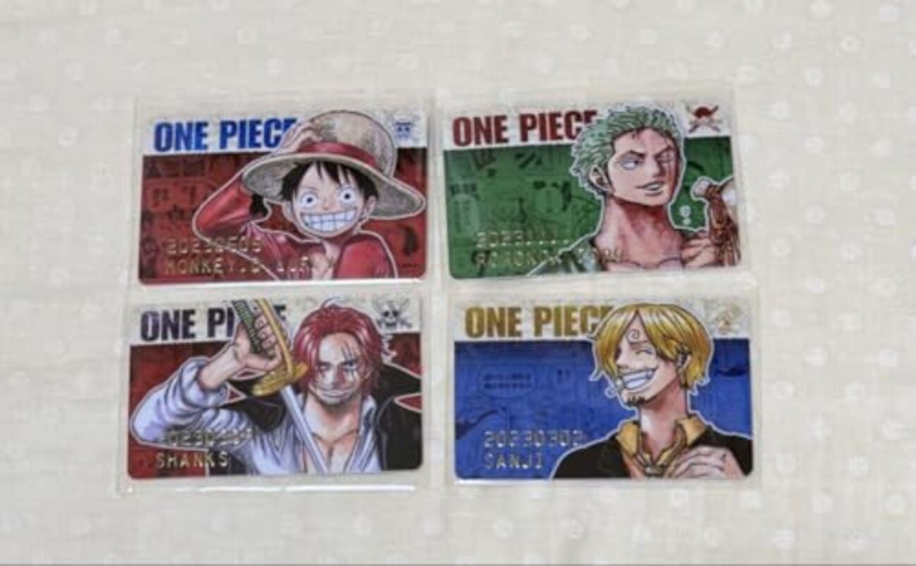 ワンピース、少年ジャンプショップのバースデイコレクションカードで