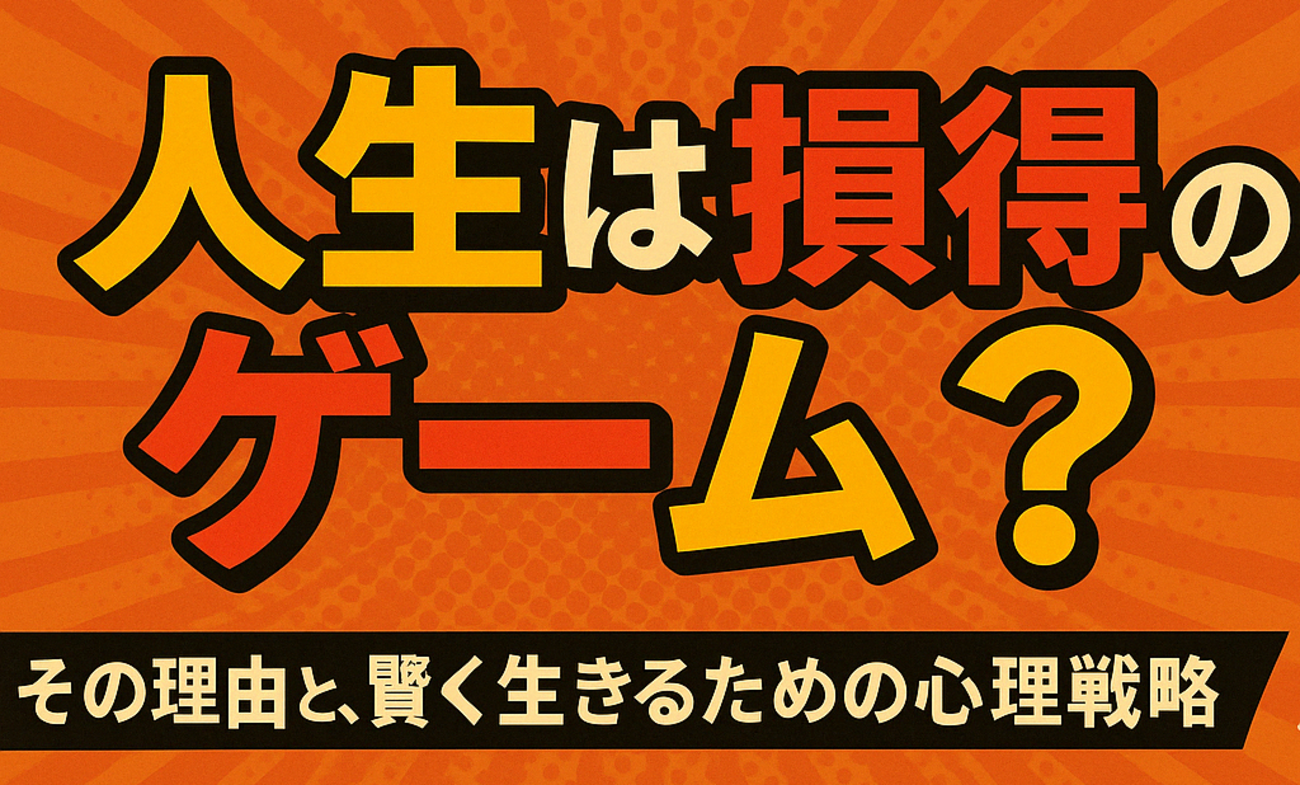 「人生は損得勘定で動いている？｜損得で生きる心理と上手な活用法」 - メモ帳の裏側。