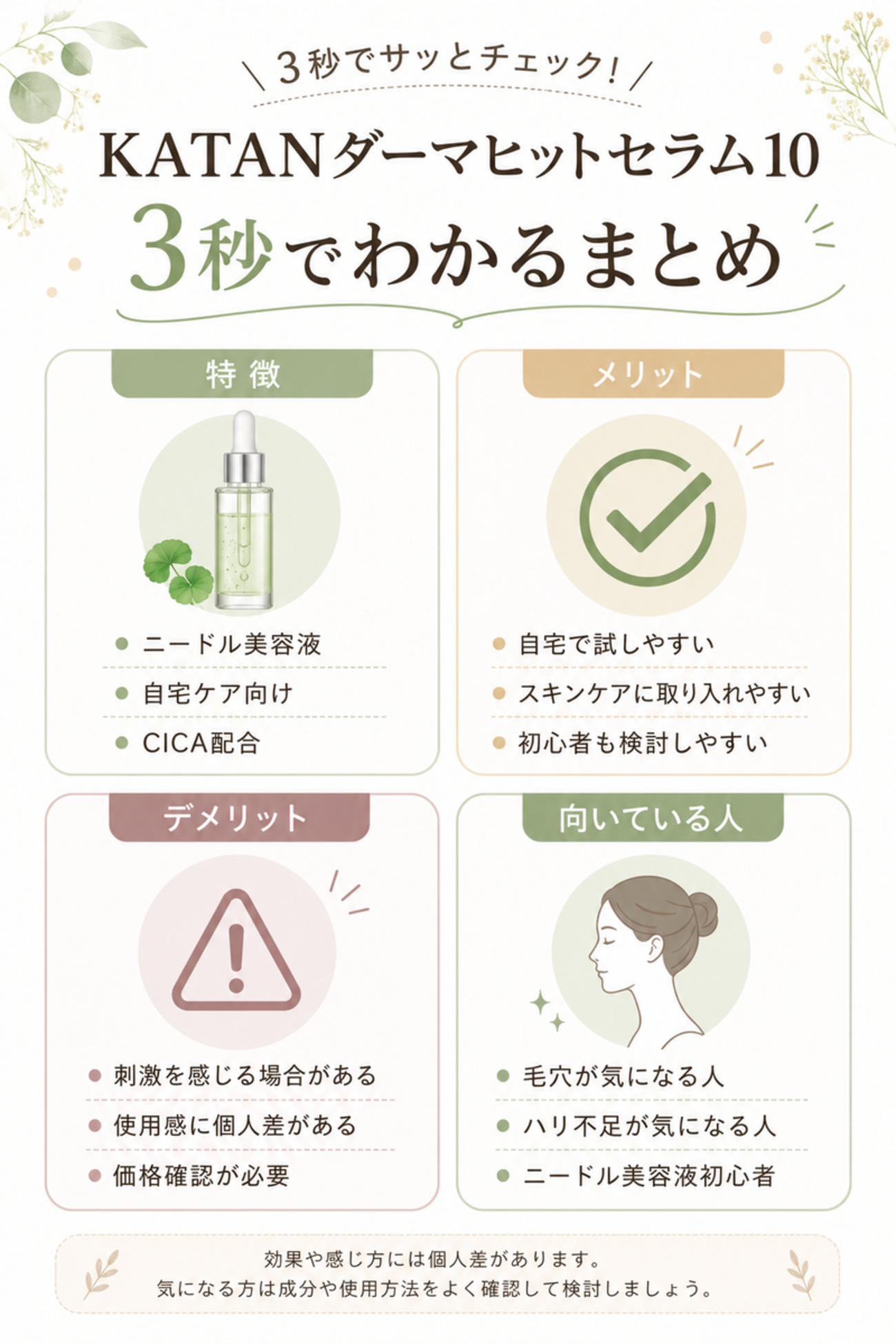 KATANダーマヒットセラム10の口コミ・評判は？悪い口コミやメリット 