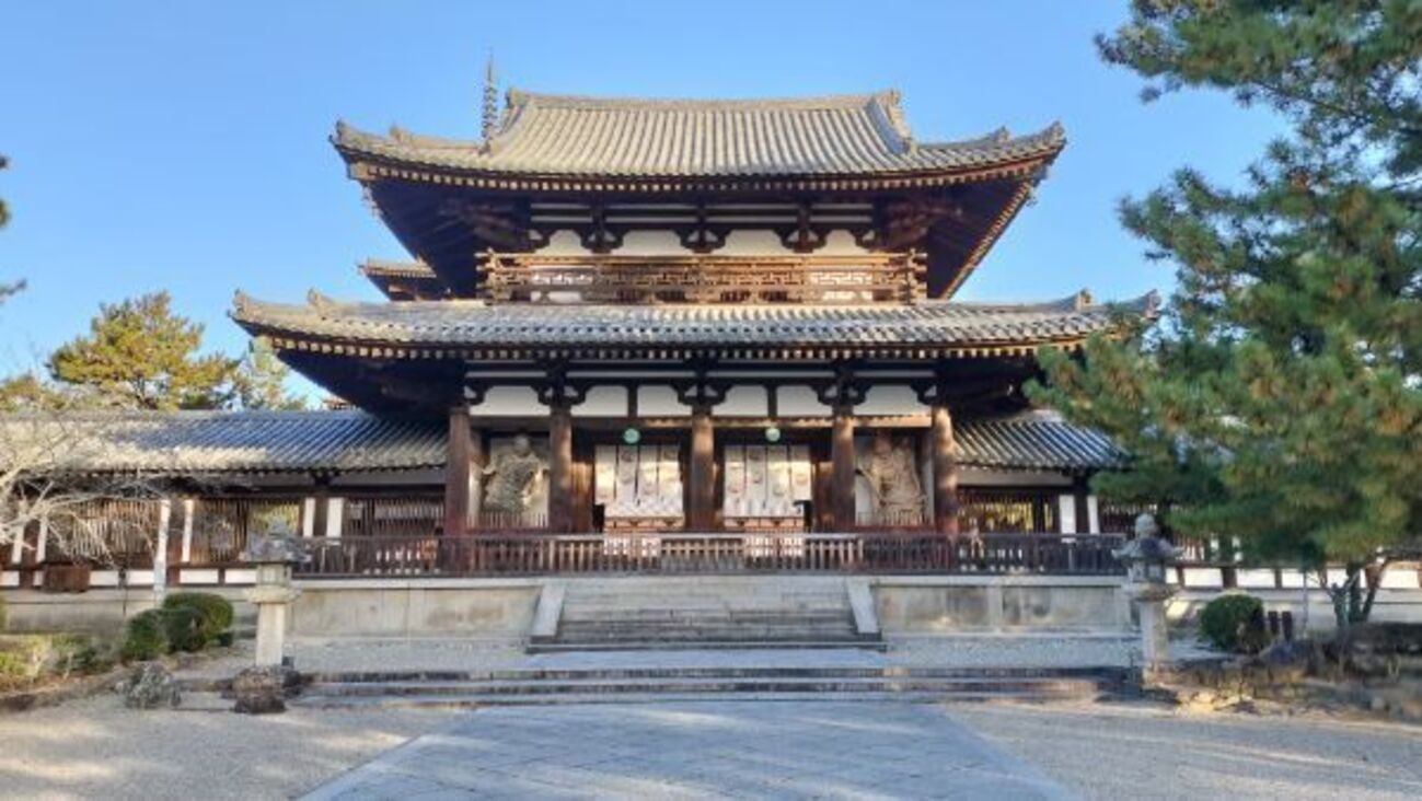 斑鳩町】法隆寺 その2(西院伽藍、中門) - 甲信寺社宝鑑