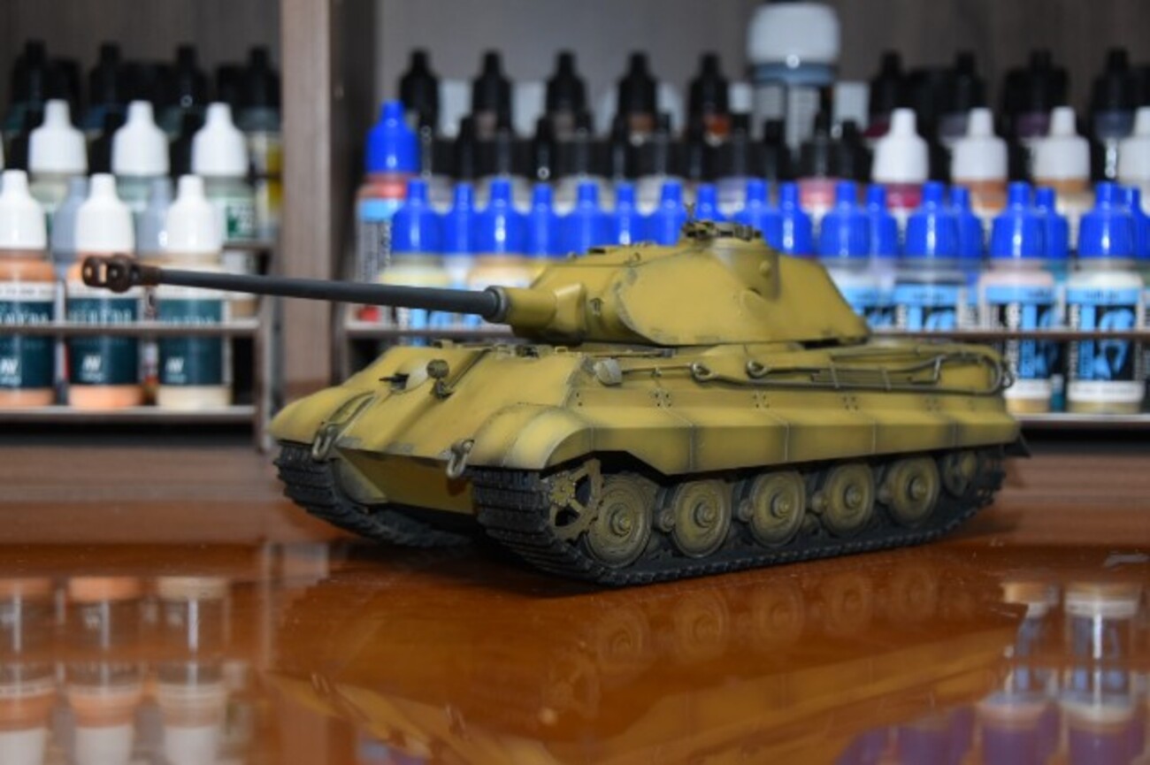 新品未開封 キングタイガー[TAMIYA向] 戦車 インテリア レジン製他全5点 タミヤ キングタイガー 重戦車 ドイツ 未組立 1/35 小鹿タミヤ