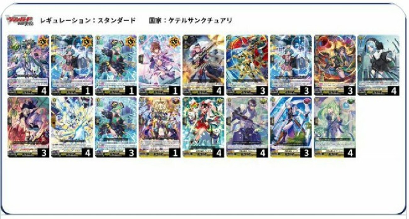 ヴァンガードデッキ紹介「ケテルサンクチュアリ」 - 芥茶の研究ノート