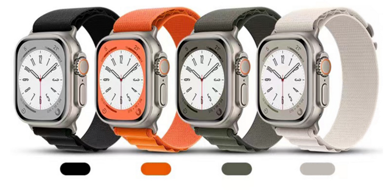 Apple Watch Ultra新品 チタンとオレンジアルパインループ S  