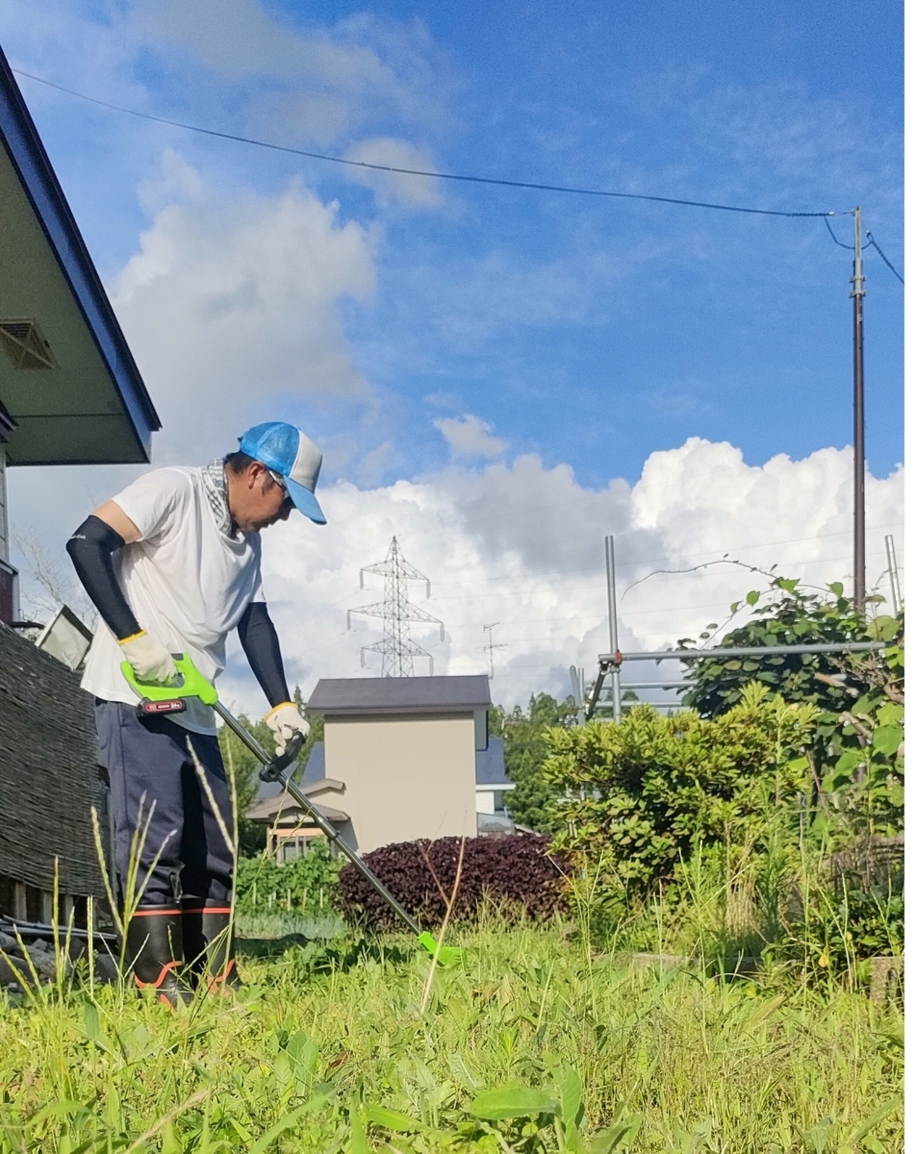 充電式】家の周りの草が伸びてきたので楽天市場でコードレス草刈り機を 