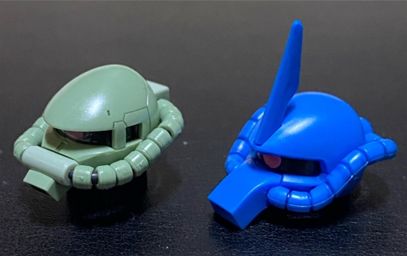 比較 HG グフで見る、ザクとの違い - りゅうのガンプラ デポ
