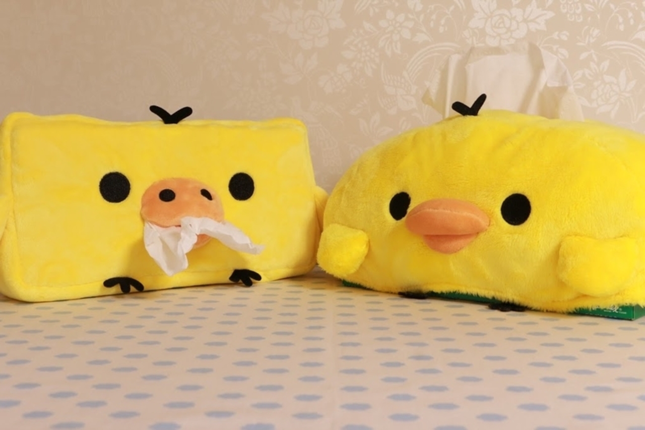 ぬいぐるみティッシュカバー、スーパーもちもち大福クッション 
