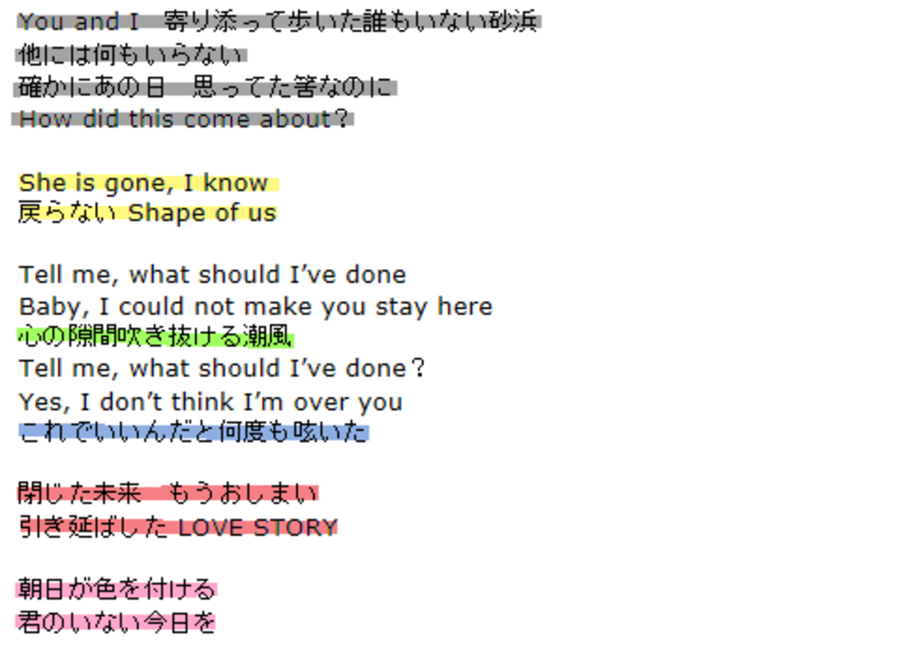 Curtain Call歌割り考察 - 6つの音色