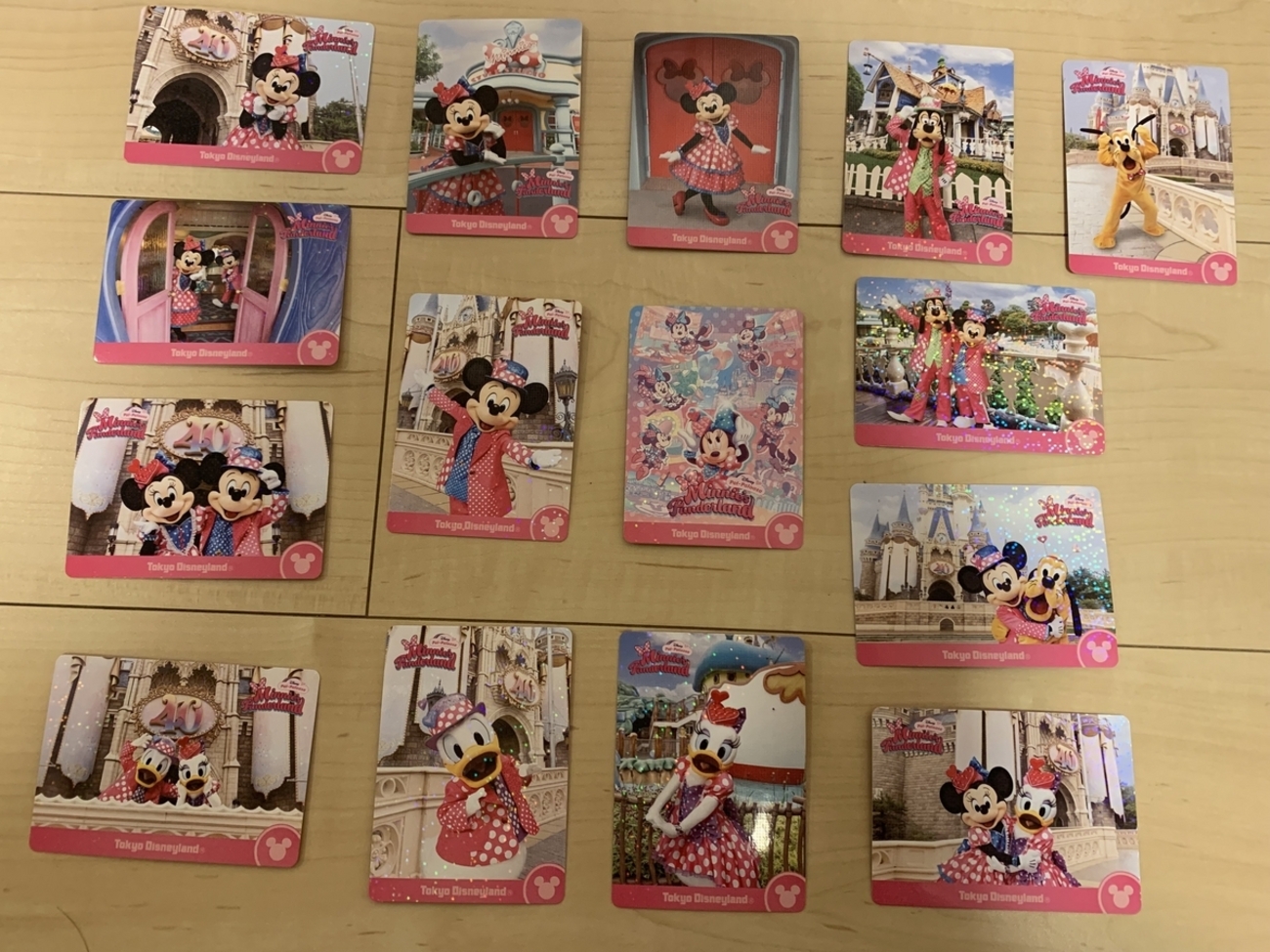 ミニーのファンダーランド コレクションカードは裏面も可愛かった 