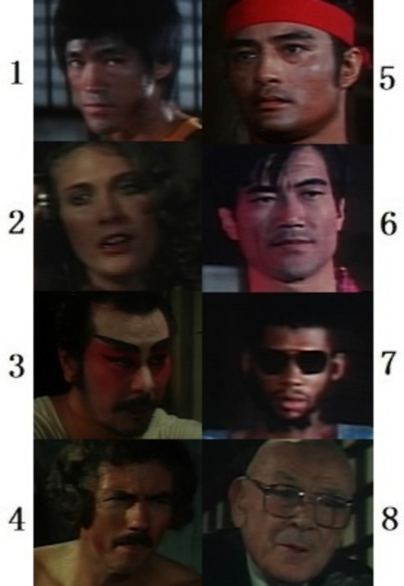 なつかし香港映画：ブルース・リー『死亡遊戯』（1978年）「主な出演者 