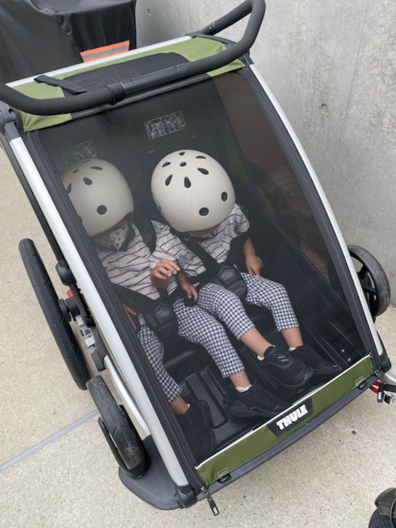 保育園送迎：チャイルドトレーラー その2 - 双子とガジェット