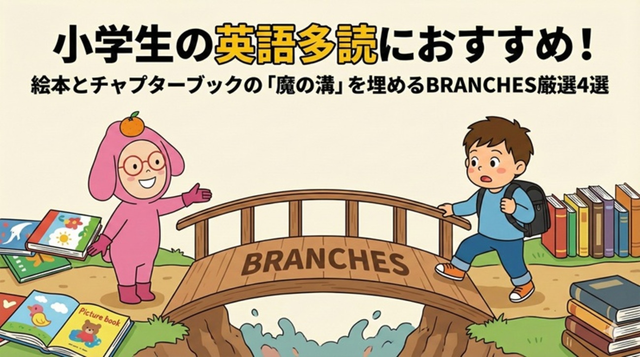 小学生の英語多読におすすめ！絵本とチャプターブックの「魔の溝」を 