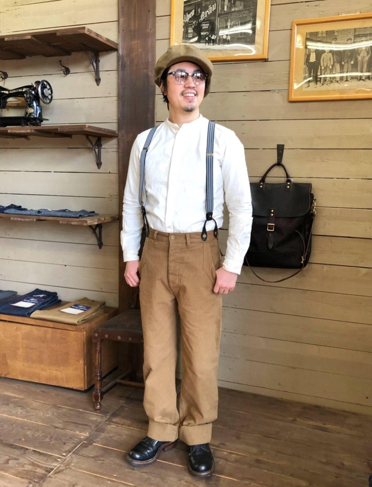 ORGUEILオルゲイユセットアップサスペンダー付