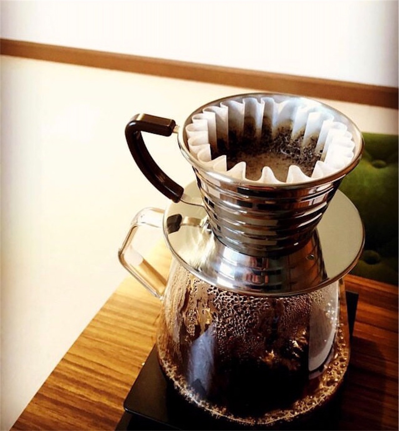 KINTOの珈琲サーバー、急冷式アイスコーヒー、氷を淹れる時は要注意 