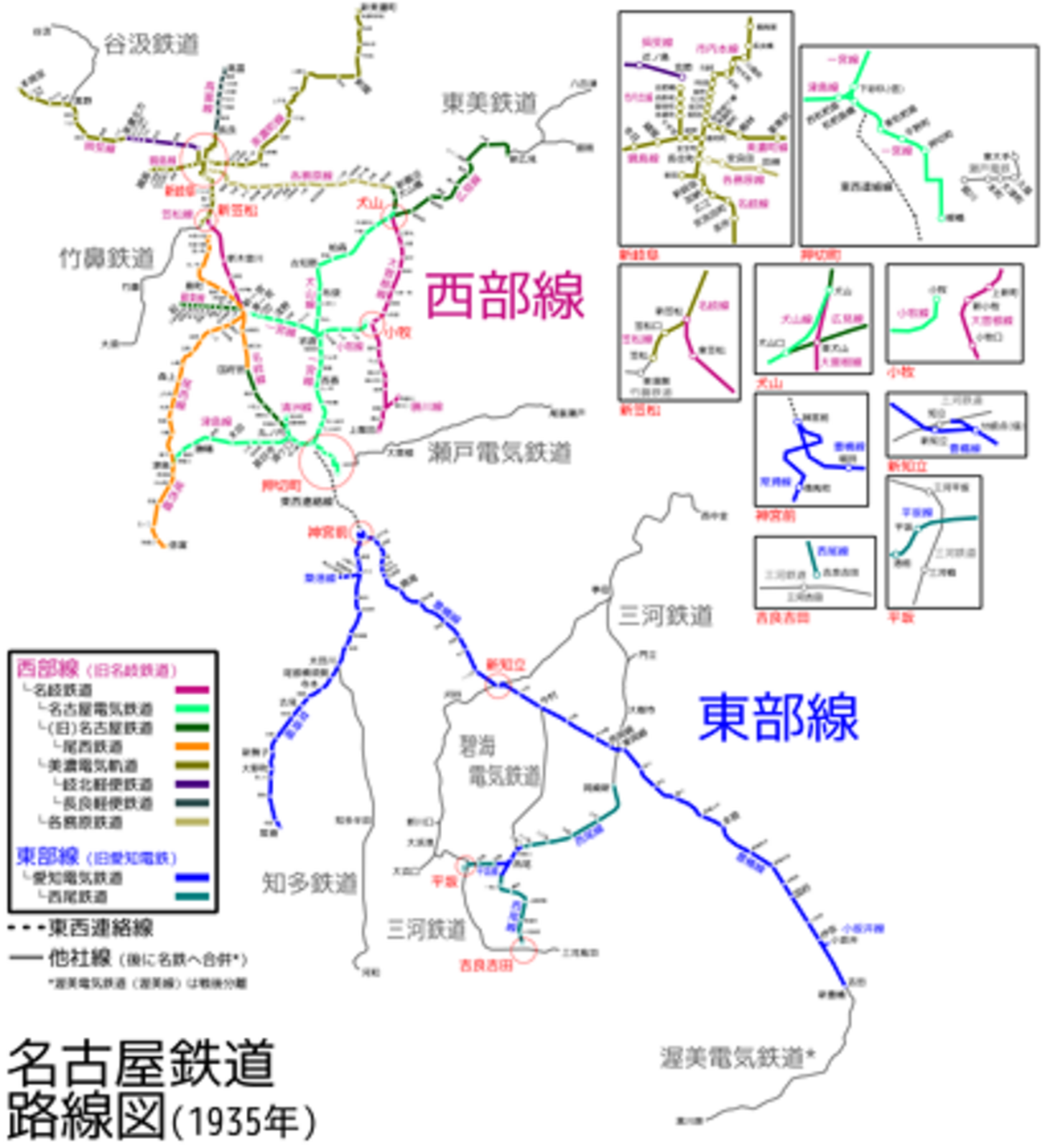 【レア】戦前／鉄道路線図 戦前の東京 鉄道路線図