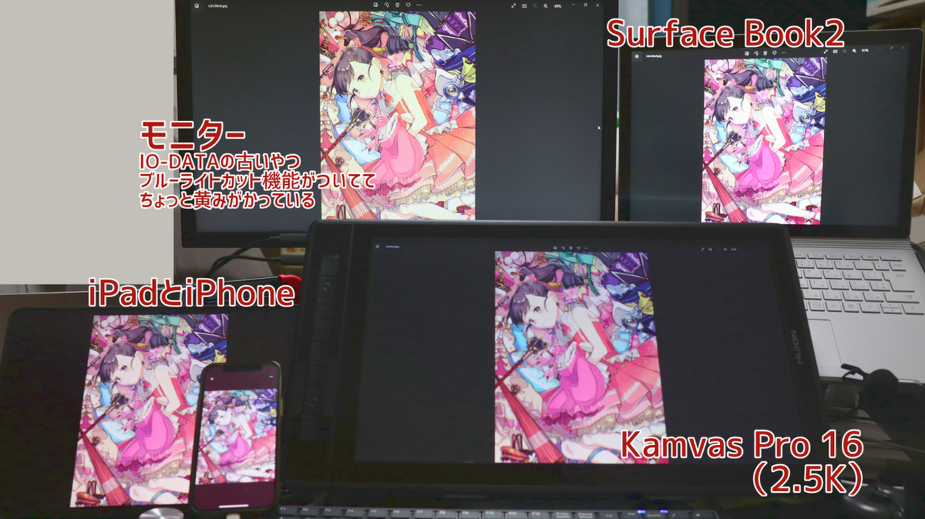 HUION 液タブ Kamvas Pro16 煩わしい (2.5K) 豪華版